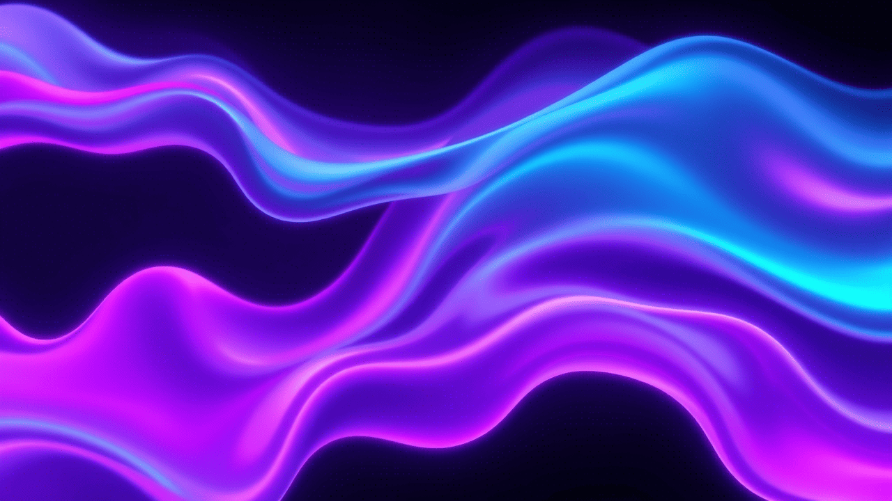 Neon Fluid Shapes